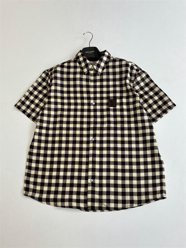 ルイ ヴィトン半袖シャツスーパーコピーLouis Vuitton 26SS Damierカジュアルスタイル上品