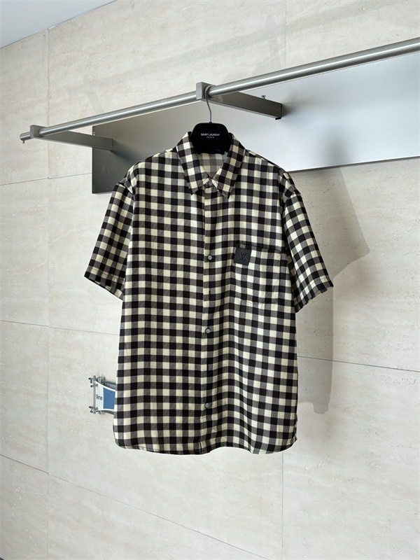 ルイ ヴィトン半袖シャツスーパーコピーLouis Vuitton 26SS Damierカジュアルスタイル上品