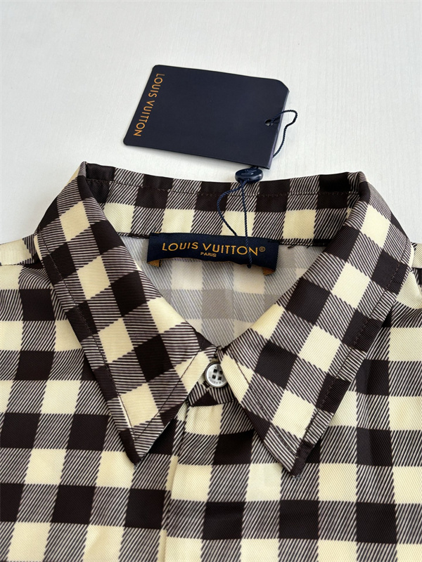 ルイ ヴィトン半袖シャツスーパーコピーLouis Vuitton 26SS Damierカジュアルスタイル上品