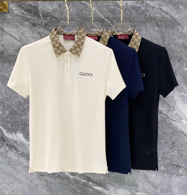 GUCCIポロシャツコピー2026夏新作メンズグッチ人気新作 高級感のある3色