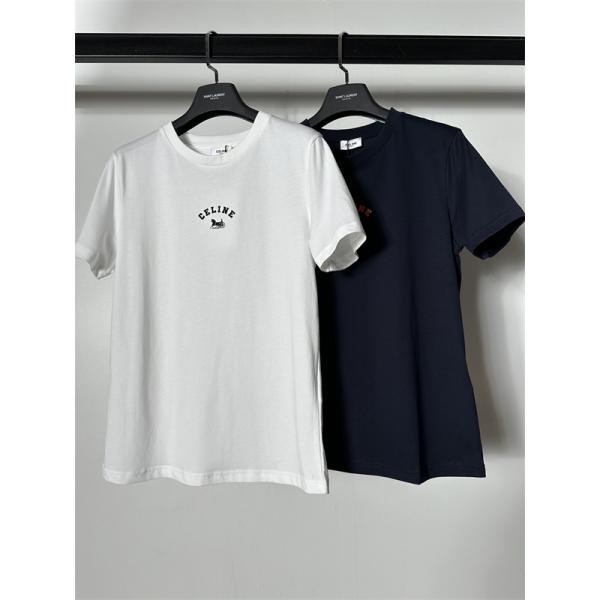 2026ss春夏Celineセリーヌtシャツスーパーコピーレディースファッション２色ネイビー色ホワイト色