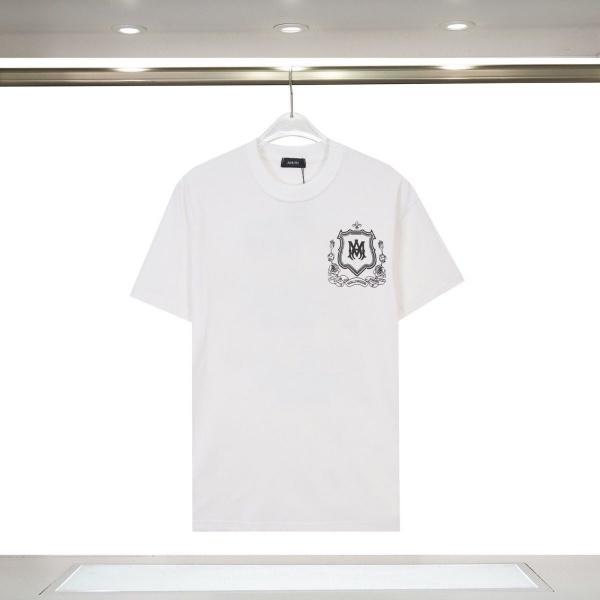 AMIRI アミリ Tシャツ 半袖 バックプリント エンブレム ローズモチーフ ロゴデザイン オーバーサイズ ストリート