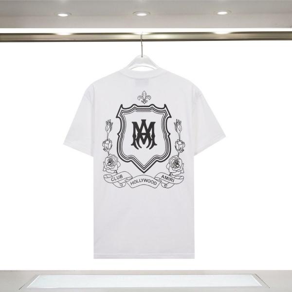AMIRI アミリ Tシャツ 半袖 バックプリント エンブレム ローズモチーフ ロゴデザイン オーバーサイズ ストリート