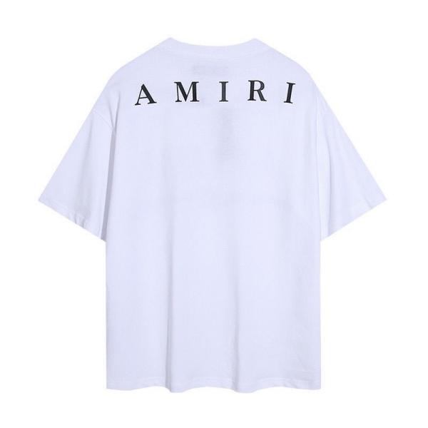 AMIRI アミリ Tシャツ 半袖 ミニロゴ ワンポイント ラインデザイン シンプル 無地感 ベーシック オーバーサイズ