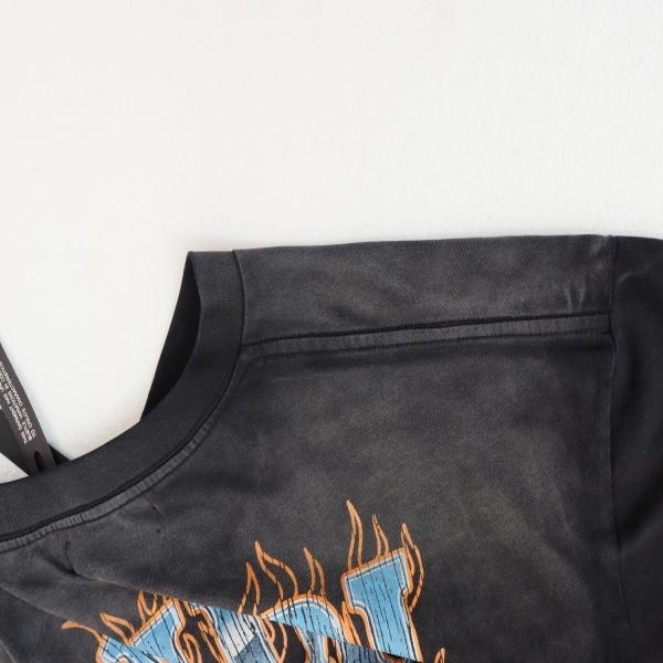 AMIRI アミリ Tシャツ 半袖 ヴィンテージ加工 バックプリント フレイムロゴ カリフォルニア グラフィック オーバーサイズ