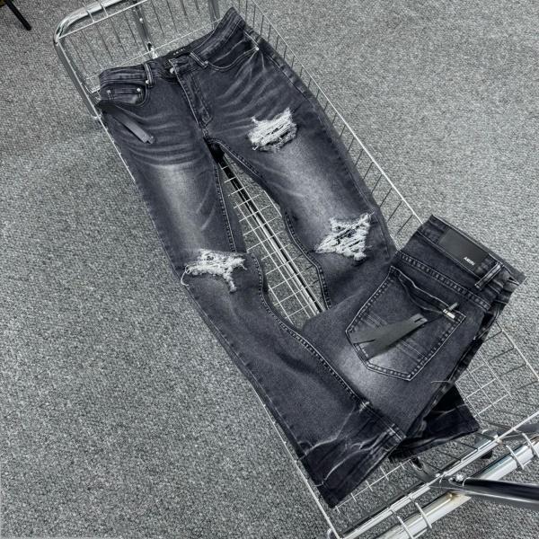 AMIRI アミリ デニムパンツ メンズ レディース ダメージ加工 ウォッシュデニム クラッシュデザイン スリムフィット ストリート ユニセックス