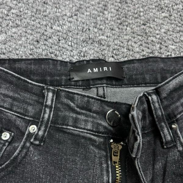 AMIRI アミリ デニムパンツ メンズ レディース ダメージ加工 ウォッシュデニム クラッシュデザイン スリムフィット ストリート ユニセックス