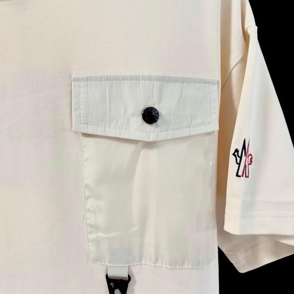 MONCLER モンクレール メンズ 半袖Tシャツ ポケットデザイン コットン クルーネック シンプル 機能性 カジュアル