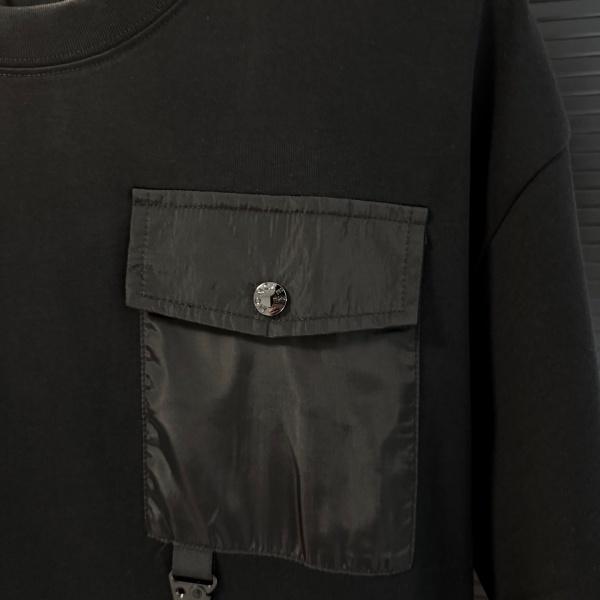 MONCLER モンクレール メンズ 半袖Tシャツ ポケットデザイン コットン クルーネック シンプル 機能性 カジュアル