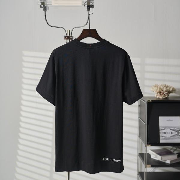 MONCLER モンクレール メンズ 半袖Tシャツ ロゴプリント クルーネック コットン シンプル カジュアル 定番