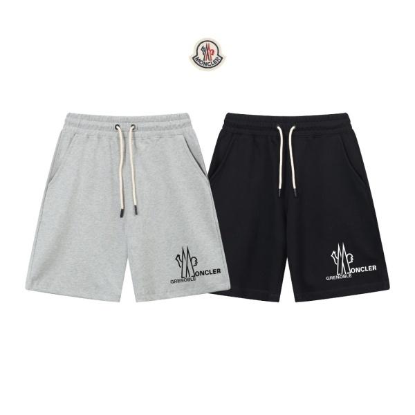 MONCLER モンクレール ハーフパンツ メンズ ロゴプリント ドローコード スウェットショーツ カジュアル スポーツ 夏