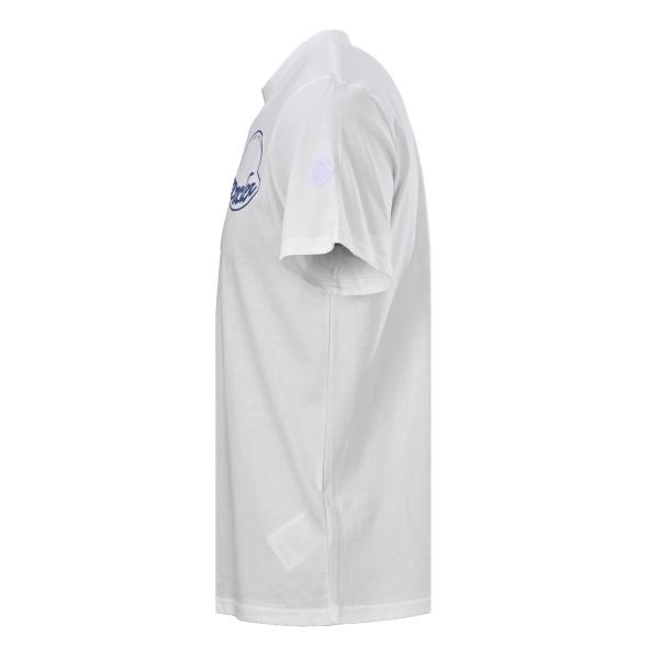MONCLER モンクレール メンズ 半袖Tシャツ ラウンドロゴ プリント コットン クルーネック シンプル カジュアル 夏