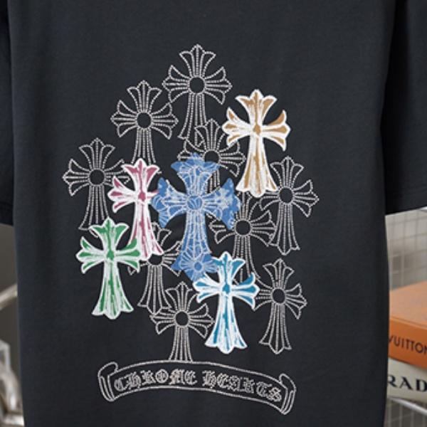 CHROME HEARTS クロムハーツ 2026新作 メンズ 半袖Tシャツ クロス 