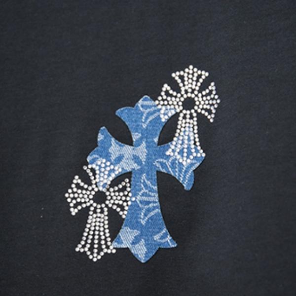 CHROME HEARTS クロムハーツ 2026新作 メンズ 半袖Tシャツ クロスフラワー プリント ワンポイント オーバーサイズ