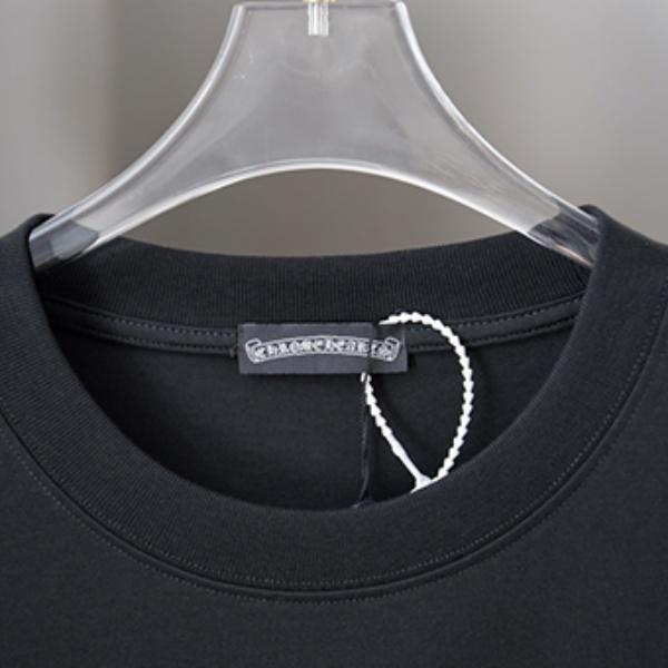 CHROME HEARTS クロムハーツ 2026新作 メンズ 半袖Tシャツ クロスフラワー プリント ワンポイント オーバーサイズ