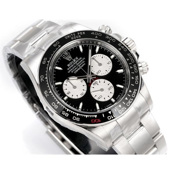 アイスブルー文字盤 腕時計 ROLEX デイトナ風 ロレックス コピー ブラウンベゼル クロノグラフ メタルブレスレット