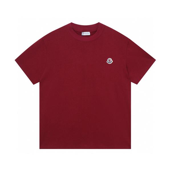 ワイト ロゴTシャツ MONCLER 胸元エンブレム モンクレール コピー 半袖 丸首 無地バック デイリーカットソー