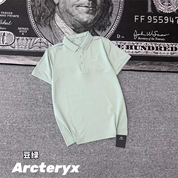 刺繍ロゴ 半袖ポロ ARC'TERYX ベーシックカラー アークテリクス コピー 襟付きトップス メンズ レディース対応
