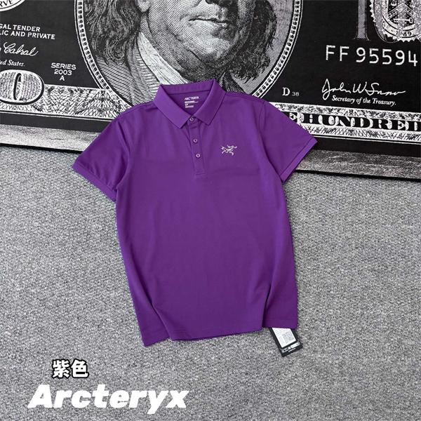 刺繍ロゴ 半袖ポロ ARC'TERYX ベーシックカラー アークテリクス コピー 襟付きトップス メンズ レディース対応
