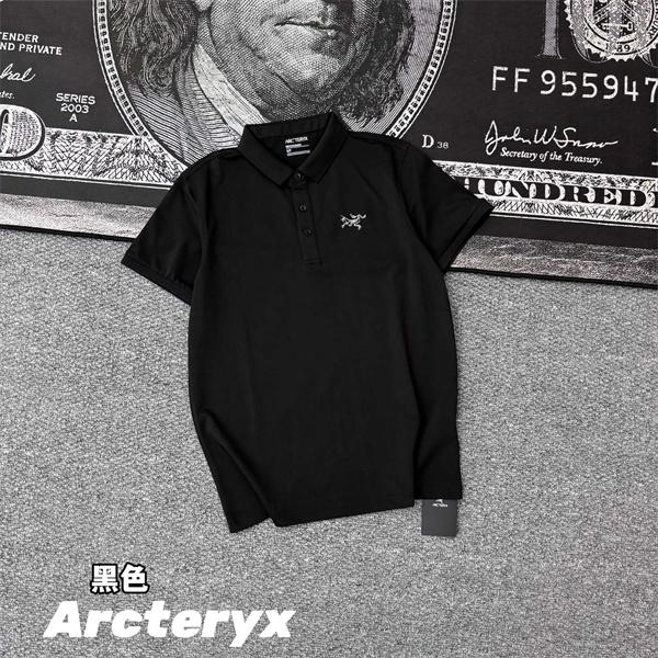 刺繍ロゴ 半袖ポロ ARC'TERYX ベーシックカラー アークテリクス コピー 襟付きトップス メンズ レディース対応