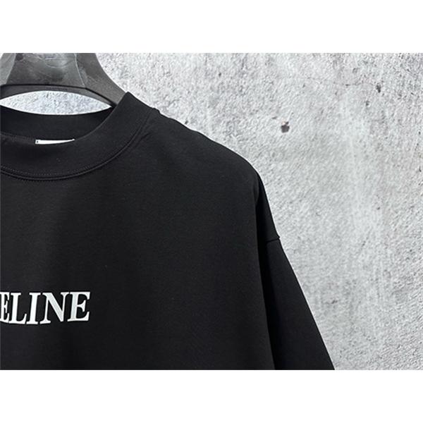 CELINEセリーフtシャツコピー☆2026トレンド通販リラックス感快適オーバーサイズ