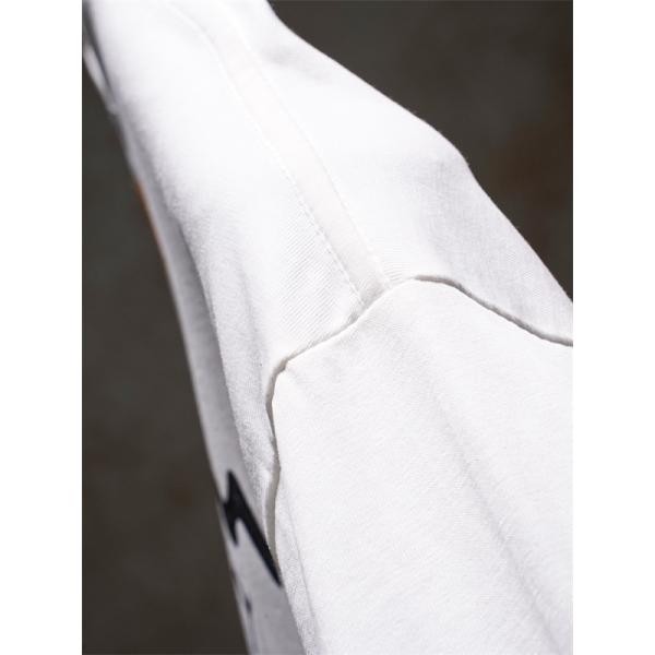  ホワイト 半袖Tシャツ Louis Vuitton バックロゴプリント ルイヴィトン コピー カリグラフィ文字 クルーネック シンプルフロント