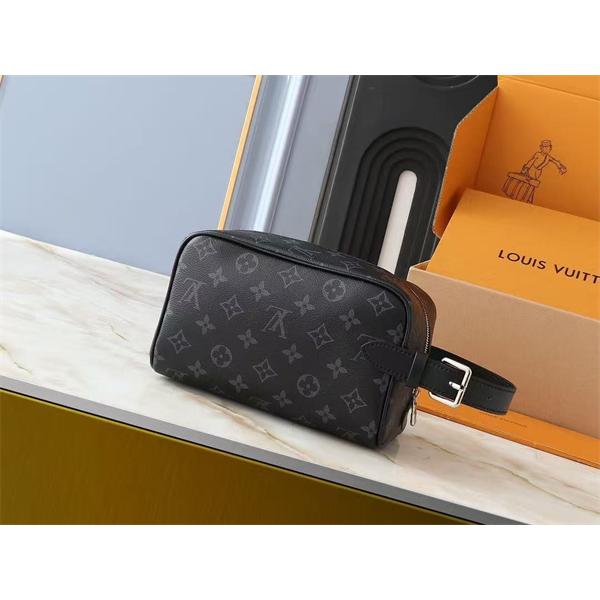 ブラック モノグラムバッグ Louis Vuitton LV総柄 ルイヴィトン コピー レザー調 ウエストバッグ風 ファスナー付き