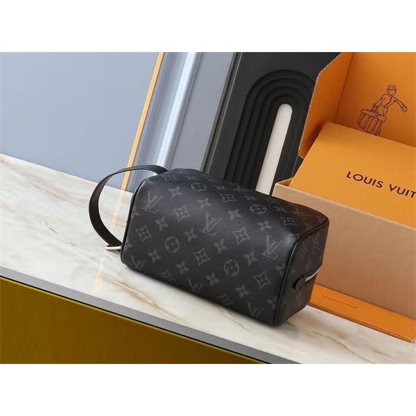 ブラック モノグラムバッグ Louis Vuitton LV総柄 ルイヴィトン コピー レザー調 ウエストバッグ風 ファスナー付き