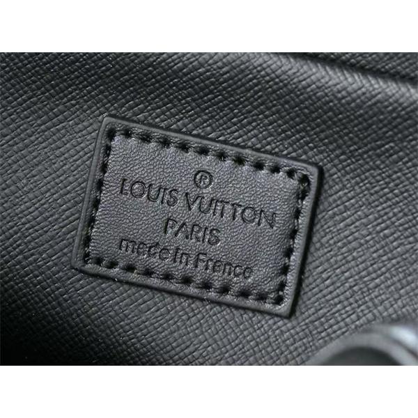 ブラック モノグラムバッグ Louis Vuitton LV総柄 ルイヴィトン コピー レザー調 ウエストバッグ風 ファスナー付き
