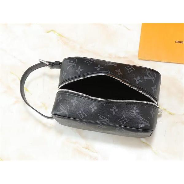 ブラック モノグラムバッグ Louis Vuitton LV総柄 ルイヴィトン コピー レザー調 ウエストバッグ風 ファスナー付き