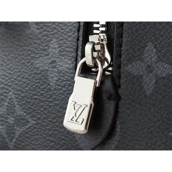 ブラック モノグラムバッグ Louis Vuitton LV総柄 ルイヴィトン コピー レザー調 ウエストバッグ風 ファスナー付き