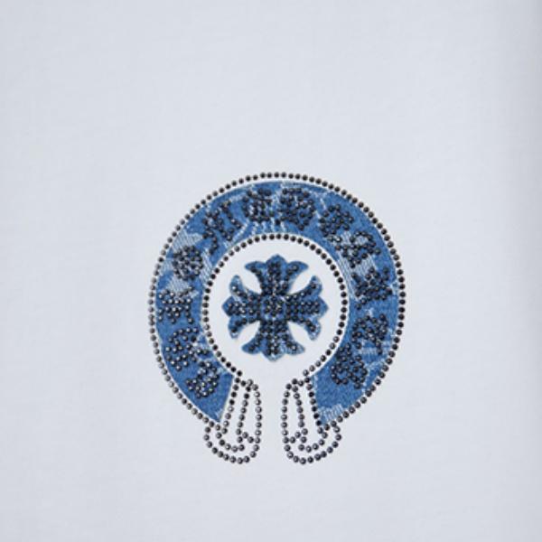 CHROME HEARTS クロムハーツ 2026新作 メンズ 半袖Tシャツ クロスサークル ロゴプリント オーバーサイズ クルーネック 高街風