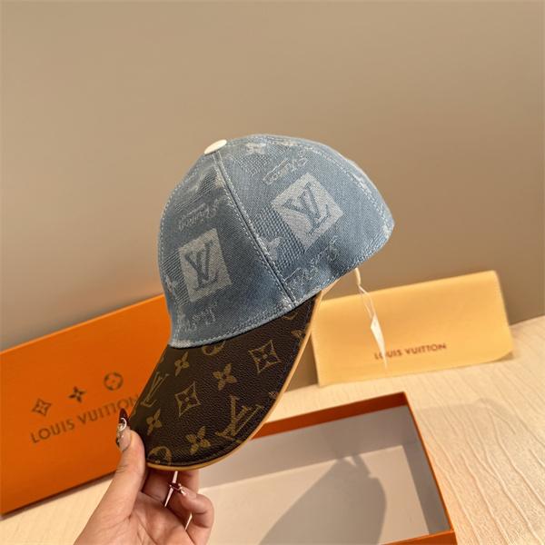☆お洒落2026ルイヴィトン LOUIS VUITTON  キャップコピー ダックビル つば広め 日よけ アウトドア ハイキング