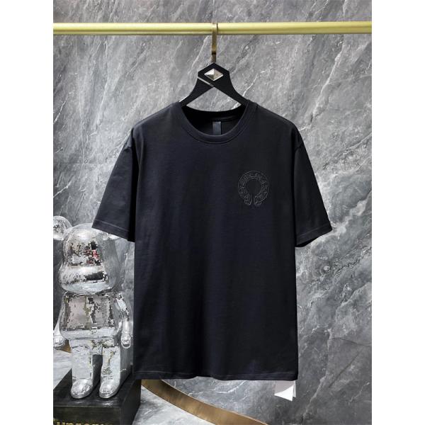 CHROME HEARTS クロムハーツ コピー ビッグクロスエンボス オーバーフィット 半袖Tシャツ