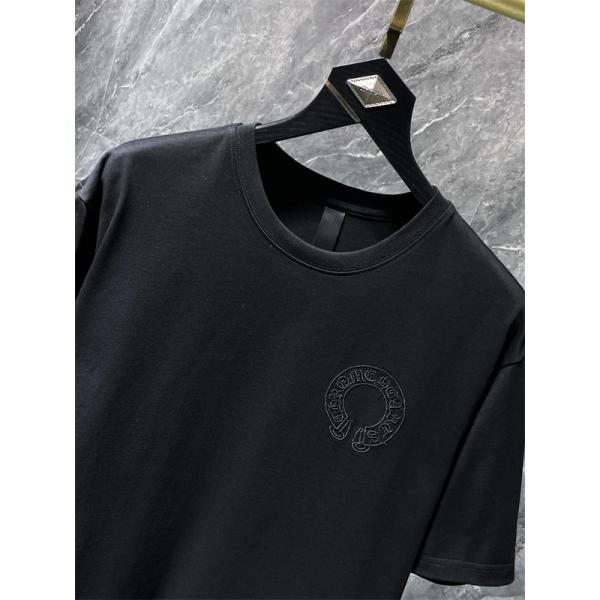 CHROME HEARTS クロムハーツ コピー ビッグクロスエンボス オーバーフィット 半袖Tシャツ