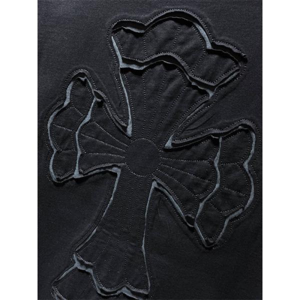 CHROME HEARTS クロムハーツ コピー ビッグクロスエンボス オーバーフィット 半袖Tシャツ