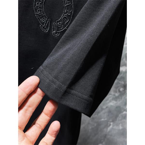 CHROME HEARTS クロムハーツ コピー ビッグクロスエンボス オーバーフィット 半袖Tシャツ