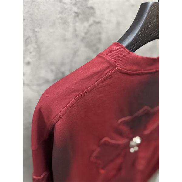 ブラックベース クロスパッチ バックデザイン オーバーサイズ 半袖Tシャツ CHROME HEARTS クロムハーツ コピー