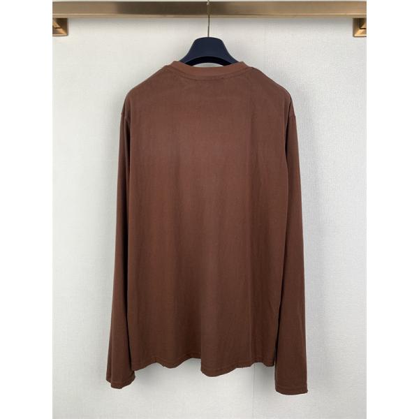 マルチカラー ブルー ロングTシャツ Acne Studios アクネ ストゥディオズ コピー フロントロゴプリント 丸首 リラックスフィット