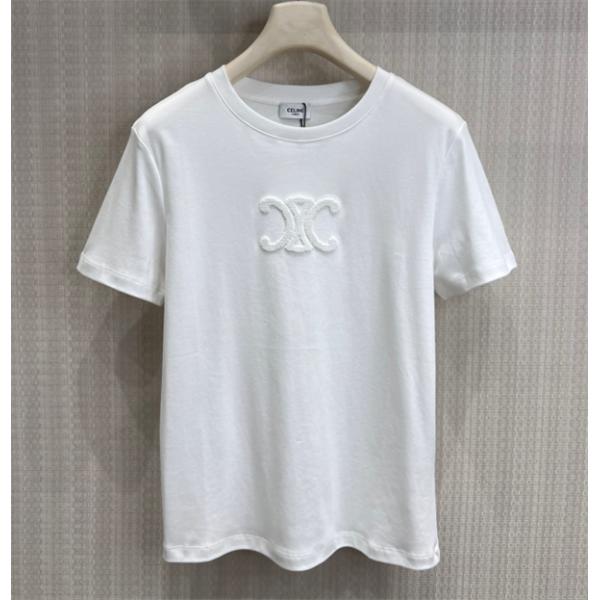 CELINEセリーフtシャツコピー2026春夏流行りレディースファッション上品