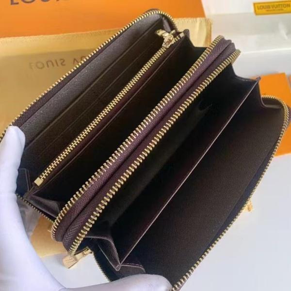 2026新作 LOUIS VUITTON コピー ルイヴィトン ダミエ ラウンドファスナー 長財布 メンズ レディース ブラウン ウォレット N61723