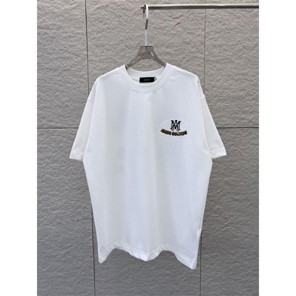 肌触り超快適2026上品アミりTシャツコピー AMIRI 新作 クルーネック ユニセックス　