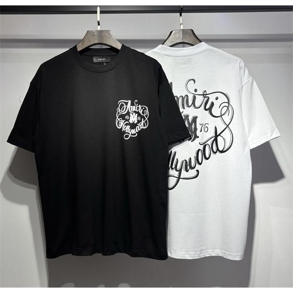 黑色 白色  アミりAMIRI Tシャツコピー 2026年トレンド春夏コレクション着心地