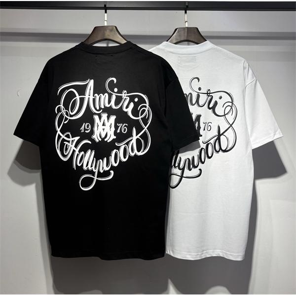 黑色 白色  アミりAMIRI Tシャツコピー 2026年トレンド春夏コレクション着心地