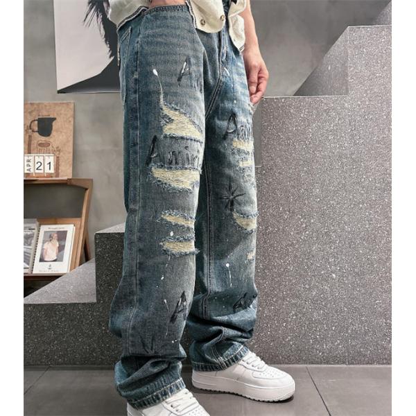 アミりデニムパンツコピーAMIRI 2026SS 新作 メンズワイド 心地よい伸縮性のある素材 上品でエレガント