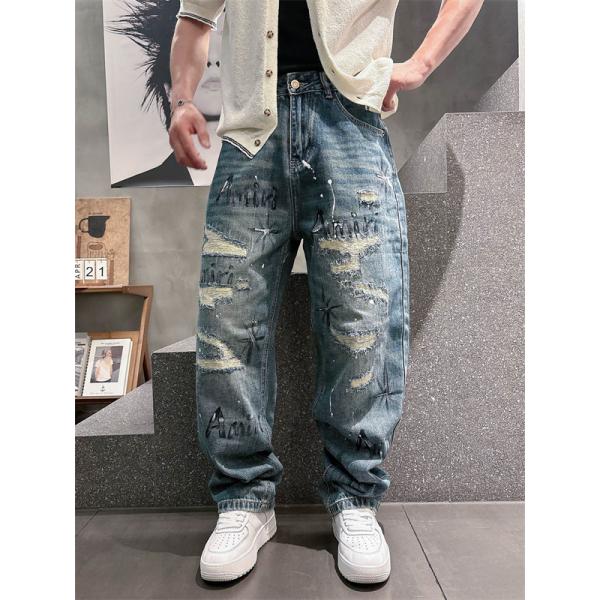 アミりデニムパンツコピーAMIRI 2026SS 新作 メンズワイド 心地よい伸縮性のある素材 上品でエレガント