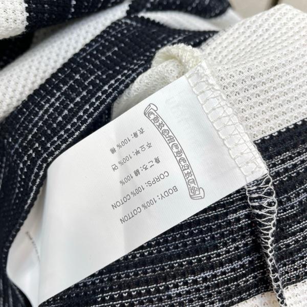 2026新作 CHROME HEARTS クロムハーツ N級 メンズ ボーダーワッフルTシャツ 半袖カットソー 2色展開