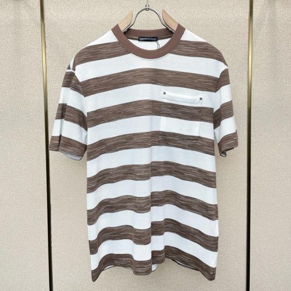 2026新作 CHROME HEARTS クロムハーツ N級 メンズ ボーダーワッフルTシャツ 半袖カットソー 2色展開