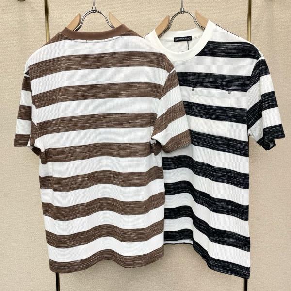2026新作 CHROME HEARTS クロムハーツ N級 メンズ ボーダーワッフルTシャツ 半袖カットソー 2色展開