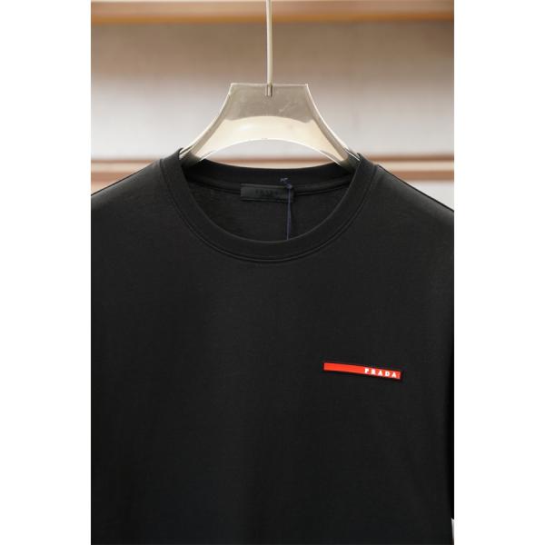 PRADA【春夏新作半袖】肌触りプラダtシャツスーパーコピー吸汗性に優れ着心地抜群｜173cm・65kgはMサイズ